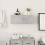 Mueble de pared baño madera ingeniería gris hormigón 80x25x30cm von , Badezimmerwaschtische - Ref: Foro24-860079, Preis: 52,2...
