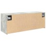 Mueble de pared baño madera ingeniería gris hormigón 80x25x30cm von , Badezimmerwaschtische - Ref: Foro24-860079, Preis: 52,2...