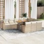 Set sofás jardín y cojines 11 pzas ratán sintético acacia beige von , Gartensets - Ref: Foro24-3327537, Preis: 855,92 €, Raba...