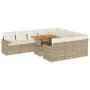Set sofás jardín y cojines 11 pzas ratán sintético acacia beige von , Gartensets - Ref: Foro24-3327537, Preis: 854,95 €, Raba...