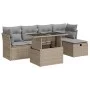 Juego de sofás jardín con cojines 6 pzas ratán sintético beige by , Garden sets - Ref: Foro24-3327769, Price: 403,43 €, Disco...
