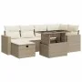 Set sofás de jardín 7 piezas y cojines ratán sintético beige by , Garden sets - Ref: Foro24-3327818, Price: 555,78 €, Discoun...