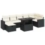 Set de sofás de jardín y cojines 8 piezas ratán sintético negro by , Garden sets - Ref: Foro24-3327826, Price: 512,48 €, Disc...