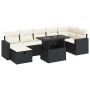 Set de sofás de jardín y cojines 8 piezas ratán sintético negro by , Garden sets - Ref: Foro24-3327826, Price: 521,05 €, Disc...