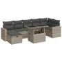 Set de sofás de jardín 8 pzas y cojines ratán sintético gris by , Garden sets - Ref: Foro24-3327832, Price: 616,00 €, Discoun...