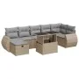 Set de sofás de jardín y cojines 8 piezas ratán sintético beige von , Gartensets - Ref: Foro24-3327909, Preis: 557,94 €, Raba...