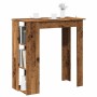Mesa bar y estante madera ingeniería envejecida 102x50x103,5cm von , Küchen- und Esstische - Ref: Foro24-856760, Preis: 80,28...