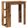 Mesa bar y estante madera ingeniería envejecida 102x50x103,5cm von , Küchen- und Esstische - Ref: Foro24-856760, Preis: 80,28...