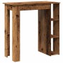 Mesa bar y estante madera ingeniería envejecida 102x50x103,5cm von , Küchen- und Esstische - Ref: Foro24-856760, Preis: 80,28...