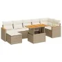 Set sofás jardín y cojines 8 pzas ratán sintético acacia beige by , Garden sets - Ref: Foro24-3327516, Price: 581,51 €, Disco...