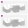 Set sofás jardín y cojines 8 pzas ratán sintético acacia beige by , Garden sets - Ref: Foro24-3327516, Price: 581,51 €, Disco...