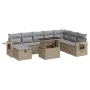 Set de sofás de jardín con cojines 9 pzas ratán sintético beige by , Garden sets - Ref: Foro24-3327879, Price: 625,91 €, Disc...