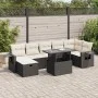 Set de sofás de jardín y cojines 8 piezas ratán sintético negro by , Garden sets - Ref: Foro24-3327866, Price: 518,04 €, Disc...