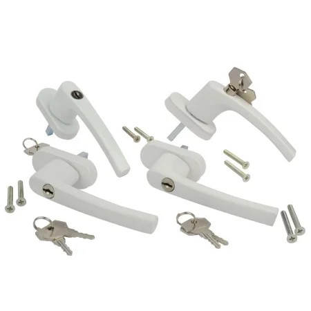 Brüder Mannesmann Security window handles 4 pieces by Brüder Mannesmann, window cranks - Ref: Foro24-433788, Price: 29,03 €, ...