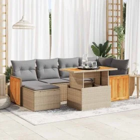 Set sofás jardín y cojines 8 pzas ratán sintético acacia beige von , Gartensets - Ref: Foro24-3327734, Preis: 508,72 €, Rabat...