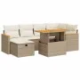 Set de sofás de jardín y cojines 8 piezas ratán sintético beige by , Garden sets - Ref: Foro24-3328115, Price: 541,56 €, Disc...