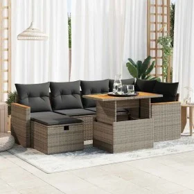 Set de sofás de jardín y cojines 8 piezas ratán sintético gris by , Garden sets - Ref: Foro24-3328117, Price: 461,52 €, Disco...