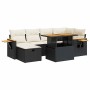 Set de sofás de jardín y cojines 8 piezas ratán sintético negro by , Garden sets - Ref: Foro24-3328134, Price: 474,97 €, Disc...