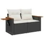 Set de sofás de jardín y cojines 8 piezas ratán sintético negro de , Conjuntos de jardín - Ref: Foro24-3328134, Precio: 468,7...