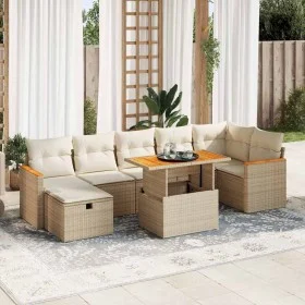 Juego de sofás jardín con cojines 5 pzas ratán sintético beige by , Garden sets - Ref: Foro24-3328122, Price: 583,81 €, Disco...