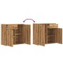 Aparador de madera contrachapada color roble artesano by , Sideboards - Ref: Foro24-856007, Price: 90,65 €, Discount: %