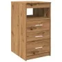 Cajonera de madera de ingeniería roble artisan 40x50x76 cm by , Lockers and storage cabinets - Ref: Foro24-856005, Price: 96,...