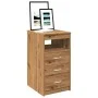 Cajonera de madera de ingeniería roble artisan 40x50x76 cm by , Lockers and storage cabinets - Ref: Foro24-856005, Price: 96,...