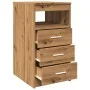 Cajonera de madera de ingeniería roble artisan 40x50x76 cm by , Lockers and storage cabinets - Ref: Foro24-856005, Price: 96,...