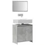 Set muebles de baño 2 piezas madera contrachapada gris hormigón de , Muebles de baño - Ref: Foro24-856066, Precio: 62,35 €, D...