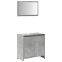 Set muebles de baño 2 piezas madera contrachapada gris hormigón von , Badezimmermöbel - Ref: Foro24-856066, Preis: 65,32 €, R...