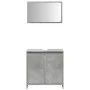 Set muebles de baño 2 piezas madera contrachapada gris hormigón de , Muebles de baño - Ref: Foro24-856066, Precio: 62,35 €, D...