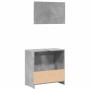 Set muebles de baño 2 piezas madera contrachapada gris hormigón von , Badezimmermöbel - Ref: Foro24-856066, Preis: 65,32 €, R...