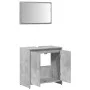 Set muebles de baño 2 piezas madera contrachapada gris hormigón de , Muebles de baño - Ref: Foro24-856066, Precio: 62,35 €, D...
