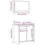 Set muebles de baño 2 piezas madera contrachapada gris hormigón de , Muebles de baño - Ref: Foro24-856066, Precio: 62,35 €, D...