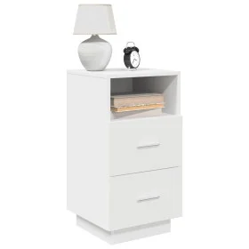 Mesillas de noche 2 uds con 2 cajones blanco 36x36x68 cm by , Nightstands - Ref: Foro24-858579, Price: 98,62 €, Discount: %
