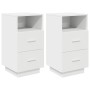 Mesillas de noche 2 uds con 2 cajones blanco 36x36x68 cm von , Nachttische - Ref: Foro24-858579, Preis: 100,14 €, Rabatt: %