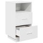 Mesillas de noche 2 uds con 2 cajones blanco 36x36x68 cm von , Nachttische - Ref: Foro24-858579, Preis: 100,14 €, Rabatt: %