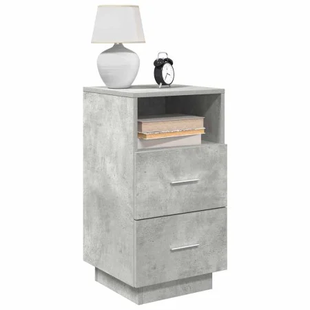 Mesillas de noche 2 uds con 2 cajones gris cemento 36x36x68 cm von , Nachttische - Ref: Foro24-858585, Preis: 95,61 €, Rabatt: %