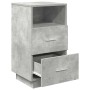 Mesillas de noche 2 uds con 2 cajones gris cemento 36x36x68 cm by , Nightstands - Ref: Foro24-858585, Price: 97,09 €, Discoun...