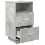 Mesillas de noche 2 uds con 2 cajones gris cemento 36x36x68 cm von , Nachttische - Ref: Foro24-858585, Preis: 95,61 €, Rabatt: %