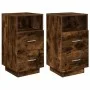 Mesillas de noche 2 uds con 2 cajones roble ahumado 36x36x68 cm von , Nachttische - Ref: Foro24-858587, Preis: 98,37 €, Rabat...