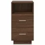 Mesillas de noche 2 uds con 2 cajones roble marrón 36x36x68 cm by , Nightstands - Ref: Foro24-858591, Price: 101,98 €, Discou...