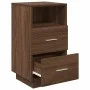 Mesillas de noche 2 uds con 2 cajones roble marrón 36x36x68 cm by , Nightstands - Ref: Foro24-858591, Price: 101,98 €, Discou...