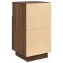 Mesillas de noche 2 uds con 2 cajones roble marrón 36x36x68 cm by , Nightstands - Ref: Foro24-858591, Price: 101,98 €, Discou...