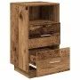 Mesillas de noche 2 uds con 2 cajones madera vieja 36x36x68 cm by , Nightstands - Ref: Foro24-858593, Price: 102,46 €, Discou...