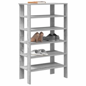 Mueble zapatero madera contrachapada gris Sonoma 61x32x105 cm by , Shoe racks and shoe organizers - Ref: Foro24-859865, Price...