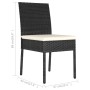 Gartenesszimmerstühle, 2 Stück, schwarzes Kunststoffrattan von vidaXL, Gartenstühle - Ref: Foro24-315106, Preis: 99,17 €, Rab...