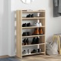 Mueble zapatero madera contrachapada roble sonoma 60x25x100 cm by , Shoe racks and shoe organizers - Ref: Foro24-859871, Pric...