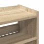 Mueble zapatero madera contrachapada roble sonoma 60x25x100 cm by , Shoe racks and shoe organizers - Ref: Foro24-859871, Pric...