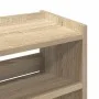 Mueble zapatero madera contrachapada roble sonoma 60x25x100 cm de , Zapateros y organizadores de calzado - Ref: Foro24-859871...